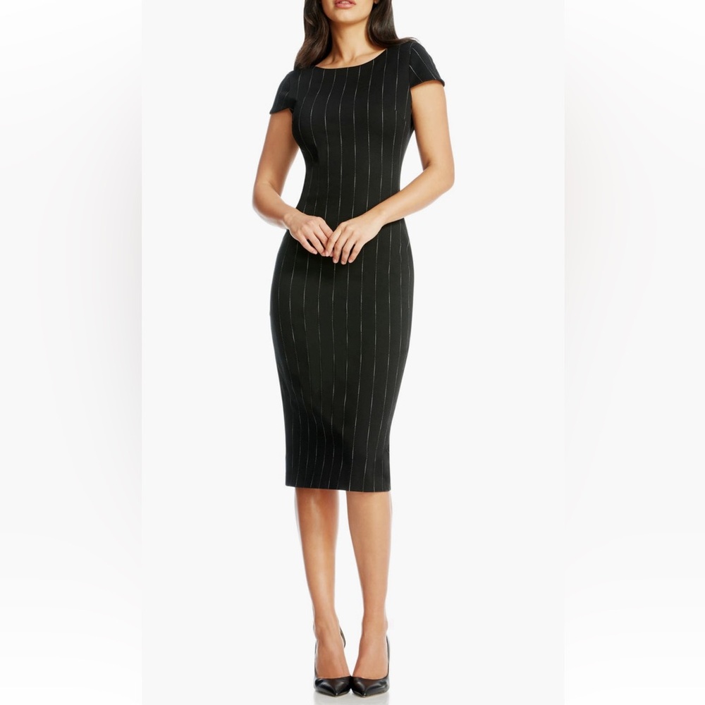 Black Sheath Midi Dress XS NWOT Dress The Population
